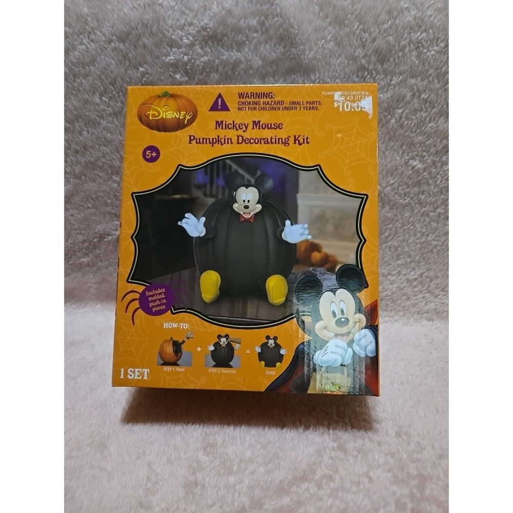NEW Disney Mickey Mouse GEMMY Pumpkin‎ Decorating Kit Halloween Scary